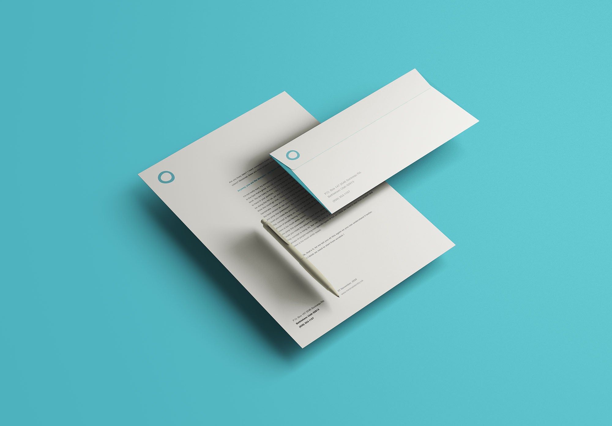 Floating Identity Mockup