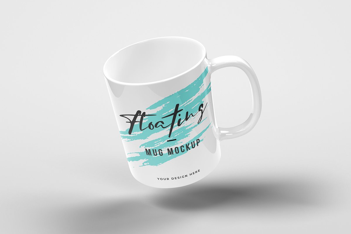 Floating Mug Mockup