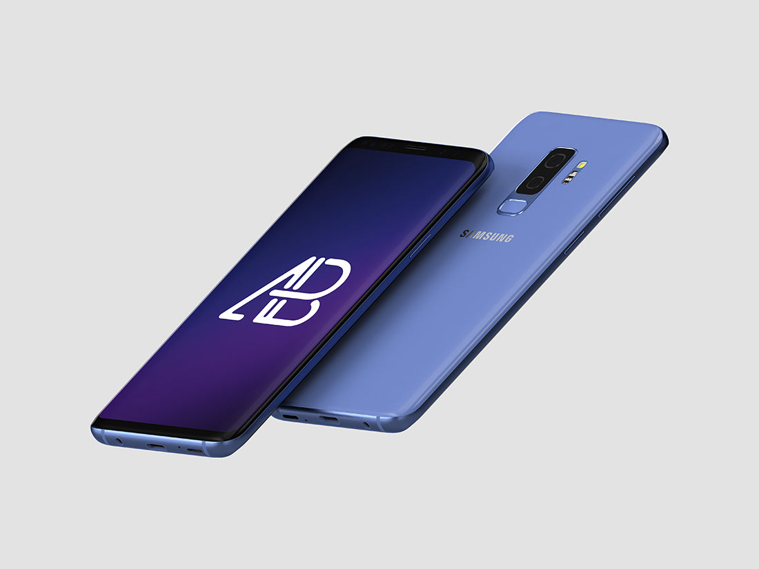 Floating Samsung Galaxy S9 Plus Mockup