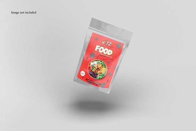 Floating Snack Packaging Mockup Psd
