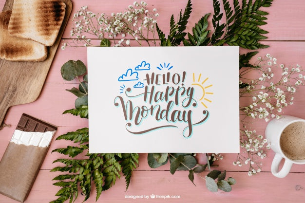 Floral Breakfast Mockup Psd