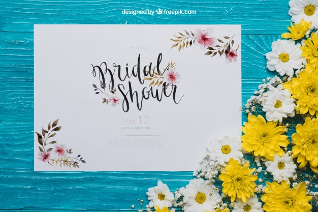 Floral Bridal Shower Concept Psd