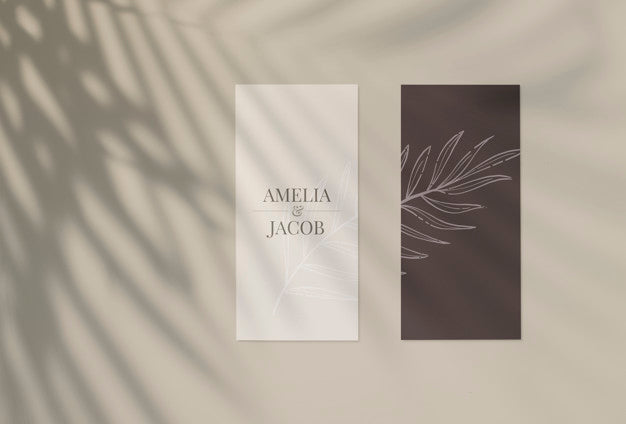 Floral Card Mockup Psd