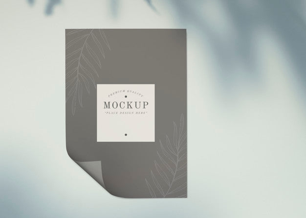 Floral Card Mockup Psd