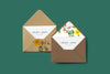 Floral Envelope Design Psd