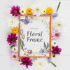 Floral Frame Composition For Spring Psd