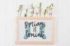 Floral Frame Composition For Spring Psd