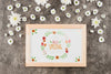 Floral Frame Composition For Spring Psd