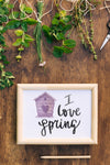 Floral Frame Composition For Spring Psd