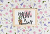 Floral Frame Composition For Spring Psd