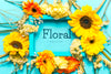 Floral Frame Mock-Up Concept Psd