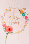 Floral Frame Mockup For Spring Psd