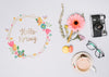 Floral Frame Mockup For Spring Psd