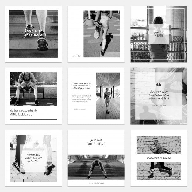 Floral Instagram Post Collection Psd