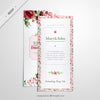 Floral Long Flyer Invitation For Wedding Psd