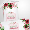 Floral Long Flyers For Wedding In Watercolor Effect Psd