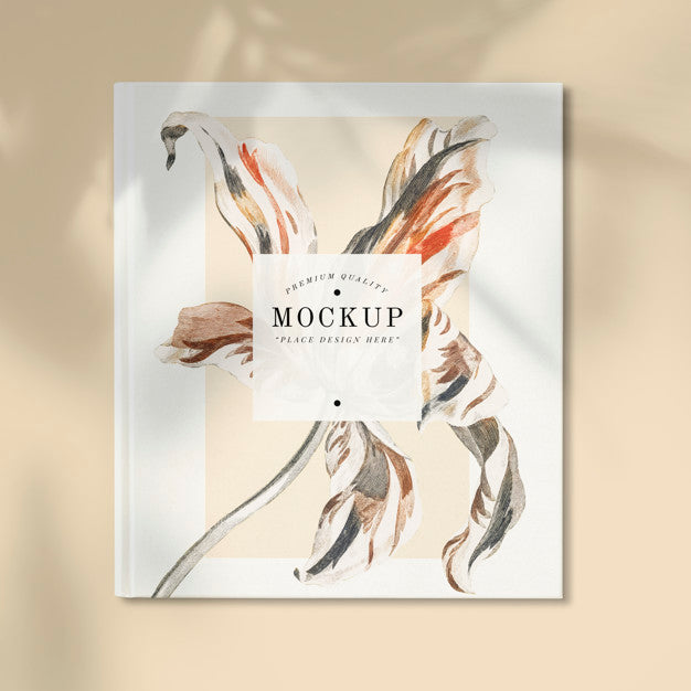 Floral Magazine Mockup With Blank Space Psd