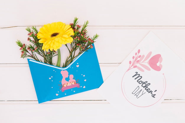 Floral Mothers Day Mockup Psd