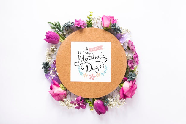 Floral Mothers Day Mockup Psd