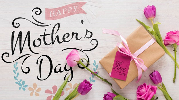 Floral Mothers Day Mockup Psd