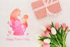 Floral Mothers Day Mockup Psd