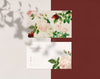 Floral Name Card Design Psd