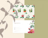 Floral Name Card Design Psd