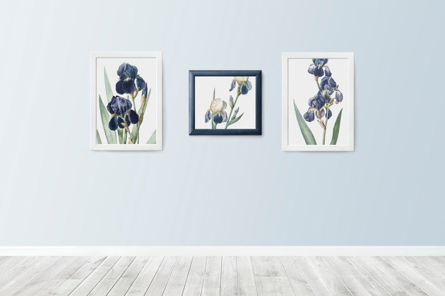 Floral Pictures In Frames Psd