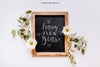 Floral Slate Mockup Psd