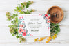 Floral Wedding Concept Mock-Up Psd