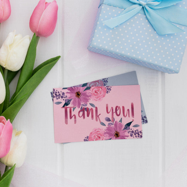 Floral Wedding Invitation Mockup Watercolor Psd