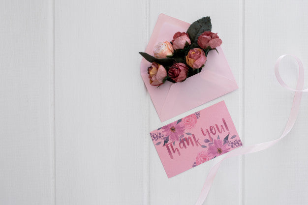 Floral Wedding Invitation Mockup Watercolor Psd