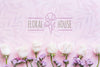 Flower Boutique House And White Flowers Psd