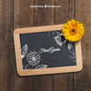 Flower Concept With Slate Psd