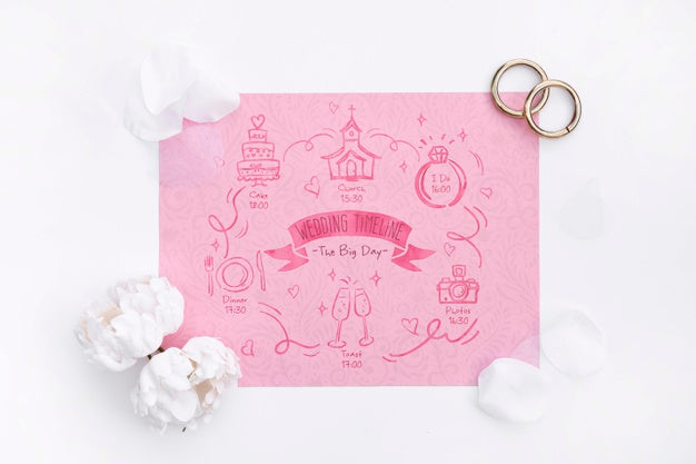 Flowers And Engagement Rings Psd