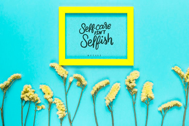 Flowers Assortment With Text Psd