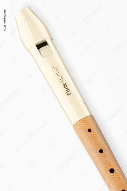 Flute Mockup, Close Up Psd