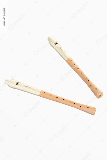Flutes Mockup, Perspective Psd
