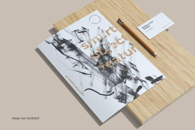 Flyer And Business Card Mockups Psd