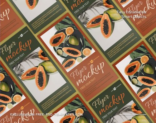 Flyer Mock-Up In Psd