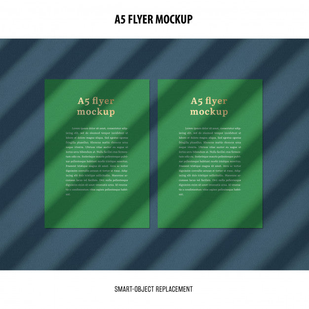 Flyer Mockup In A Desktop Psd