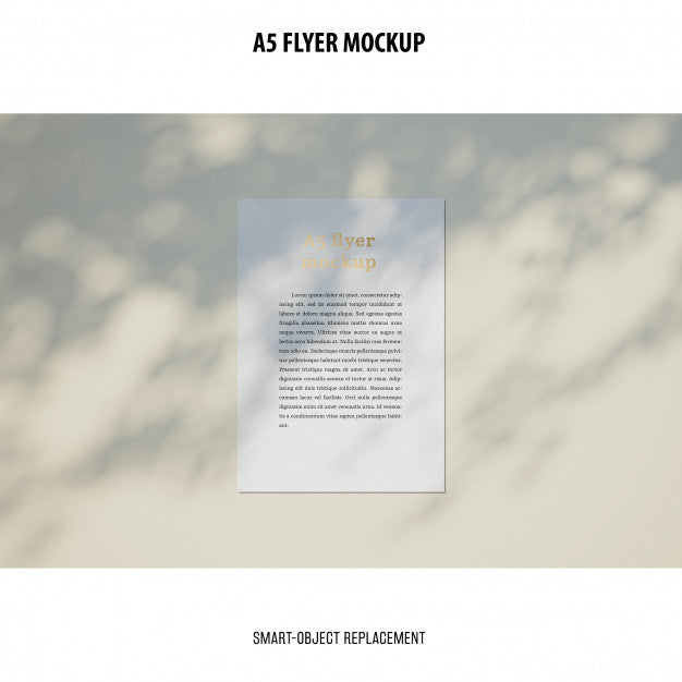 Flyer Mockup In A Desktop Psd