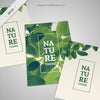 Flyer Mockups With Green Leaves Psd