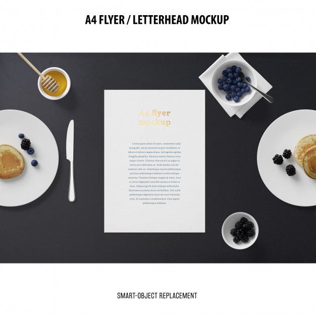Flyer Or Letterhead Mockup Psd