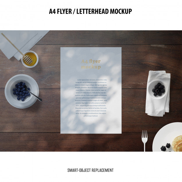 Flyer Or Letterhead Mockup Psd