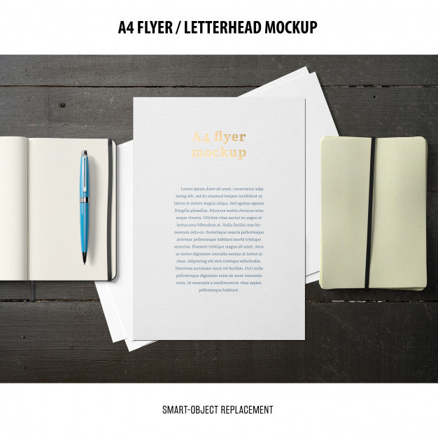 Flyer Or Letterhead Mockup Psd