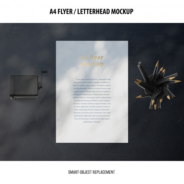 Flyer Or Letterhead Mockup Psd