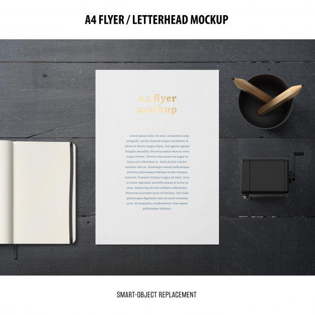 Flyer Or Letterhead Mockup Psd