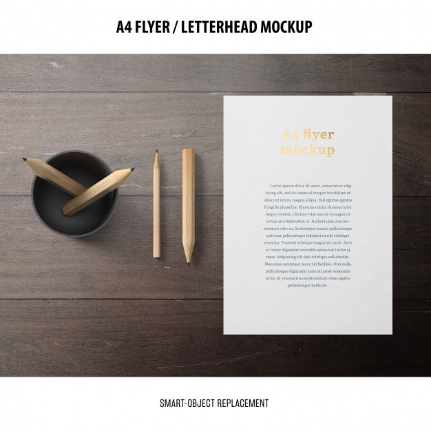 Flyer Or Letterhead Mockup Psd