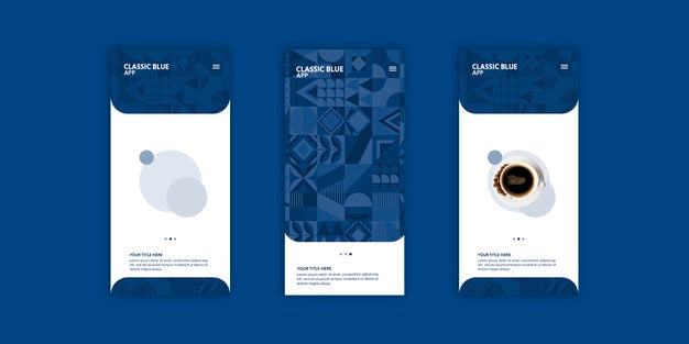 Flyer Set Color Of The Year 2020 Psd